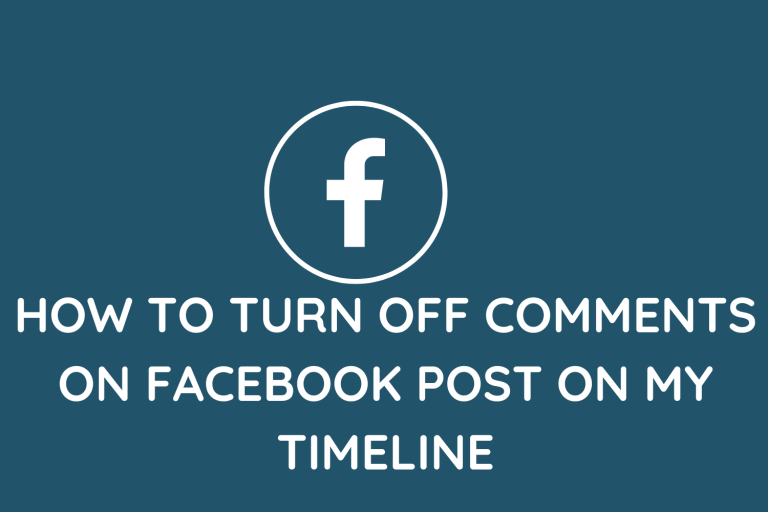 How To Turn Off Comments On Facebook Post On My Timeline