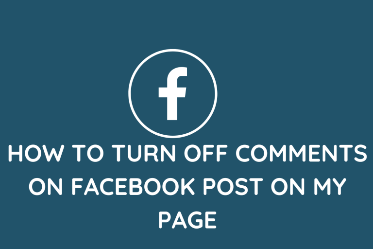 How To Turn Off Comments On Facebook Post On My Page