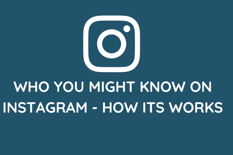 Who You Might Know On Instagram